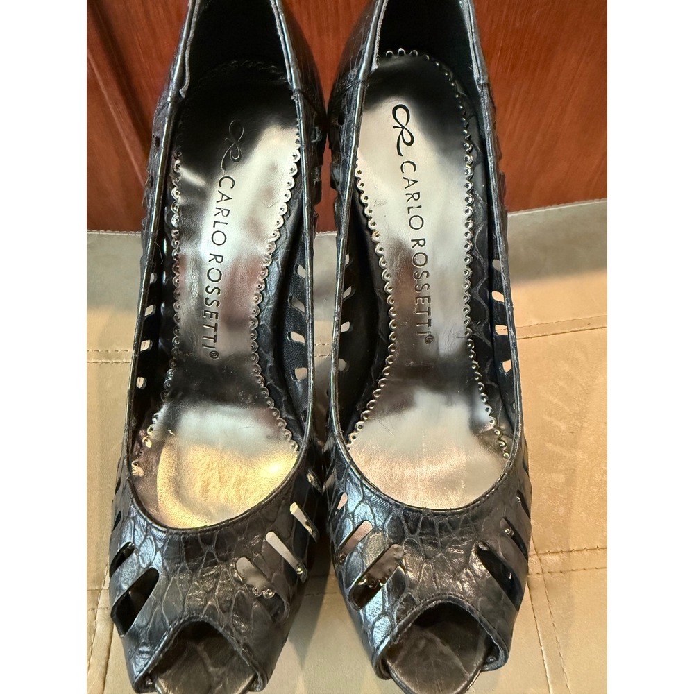 Carlo Rossetti black heels new w/o tags